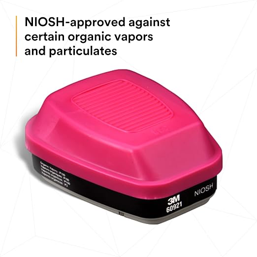 3M 60921 P100 Respirator Cartridge/Filter, NIOSH Approved, 1 Pair, Helps - Image 4