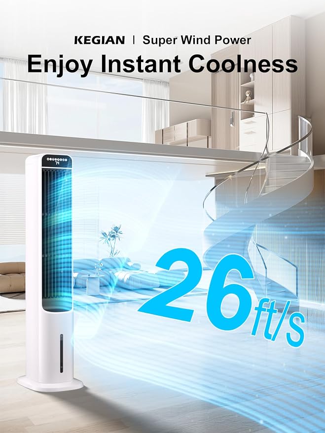 KEGIAN Windowless Portable Air Conditioners, Evaporative Air Cooler - Image 2
