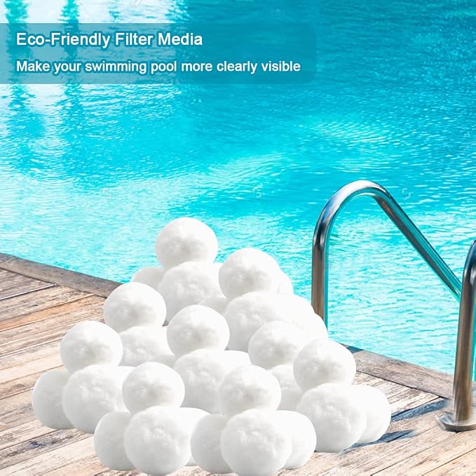 3.1 Lbs Pool Filter Balls Eco-Friendly Fiber Filter Media - Image 4