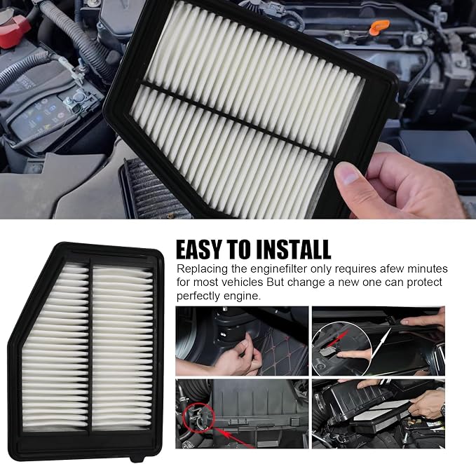 Engine Air Filter 17220-R1A-A01 Replacement Compatible - Image 5