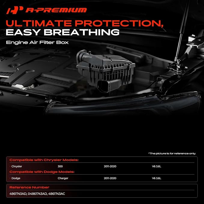 A-Premium Engine Air Filter Cleaner Box Housing without Air Strainer | - Image 2