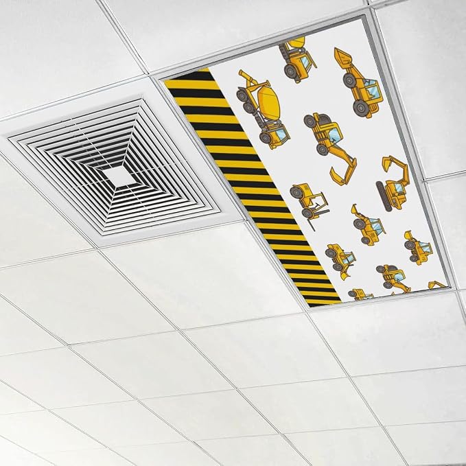 4 Pcs Fluorescent Light Covers for Ceiling Lights Construction Vehicle - Image 6
