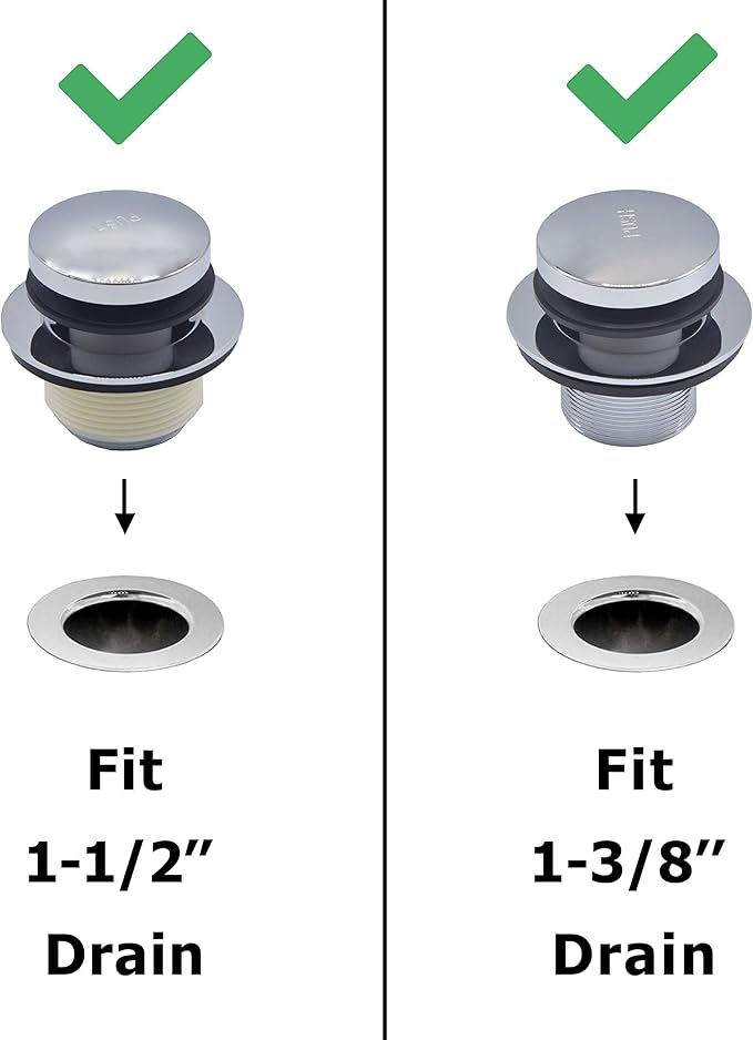 Tip-Toe Bath Drain Trim Kit (Chrome)