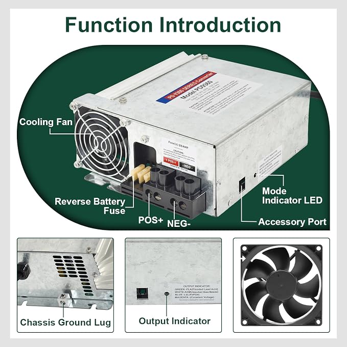 PD9360 Power Converter replacement-9300 Series Converter, 60Amp 120V to 12V RV - Image 3