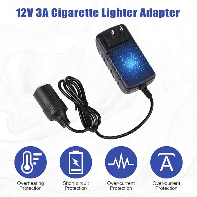 12v 3a 36w ac to dc Converter, Ac/Dc Switching Adapter, Car Cigarette Lighter - Image 4