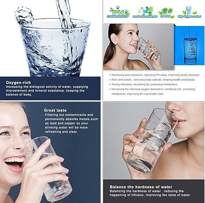 3 Pack Drop In Brita Style Alkaline Water Filter Replacement 7 Stage Mineral - Image 3