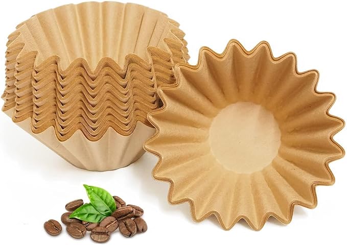 1-2 Cup Brown Coffee Filters, Small Coffee Maker, Single Serve Coffee Pot by MUCXNIIY