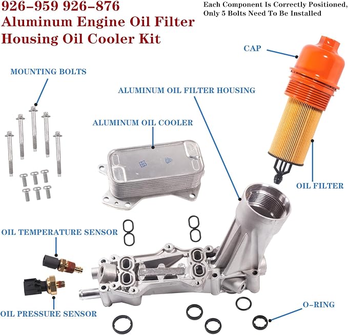 68105583AF 926-959 for Dodge Charger Challenger Engine Oil Filter Housing 3.6L - Image 6