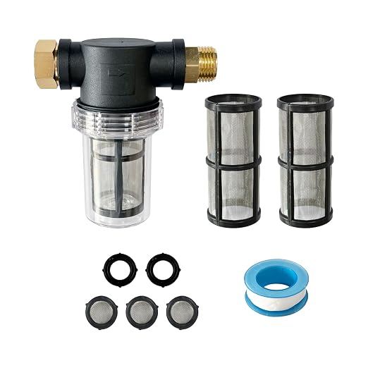 Water Pump Filter 100 Mesh Filter 3/4 Inch Interface Equipped by LeleoCar