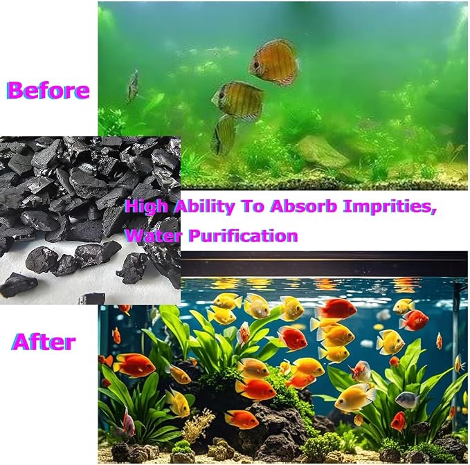 Aqarium Filter Activated Charcoal Aquarium Filter Media Activated Carbon Pellets - Image 3