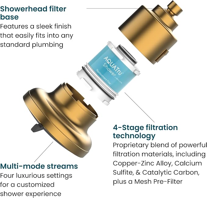 AquaTru Shower - High Pressure Shower Filter Removes Impurities from Hard Water - Image 3
