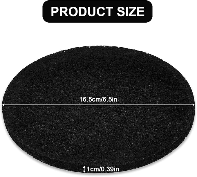 6Pcs 6.5 Inch Charcoal Filters for Kitchen Compost Bin, Replacement Activated - Image 2