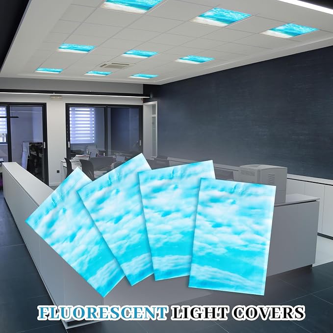 VIHOSE 4 Pcs 2 x 2 Feet Fluorescent Light Covers - Image 6