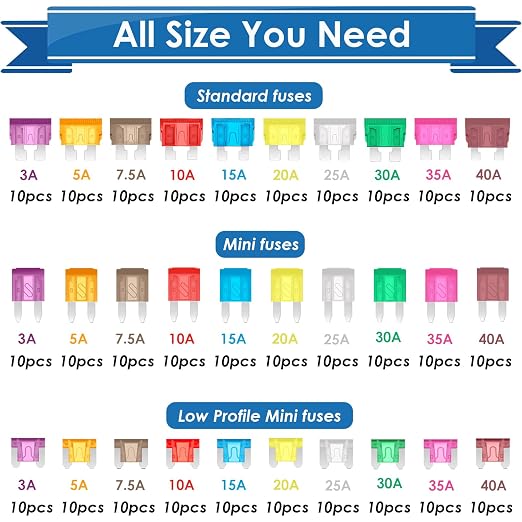 304Pcs Car Fuses Assortment Kit - Image 2