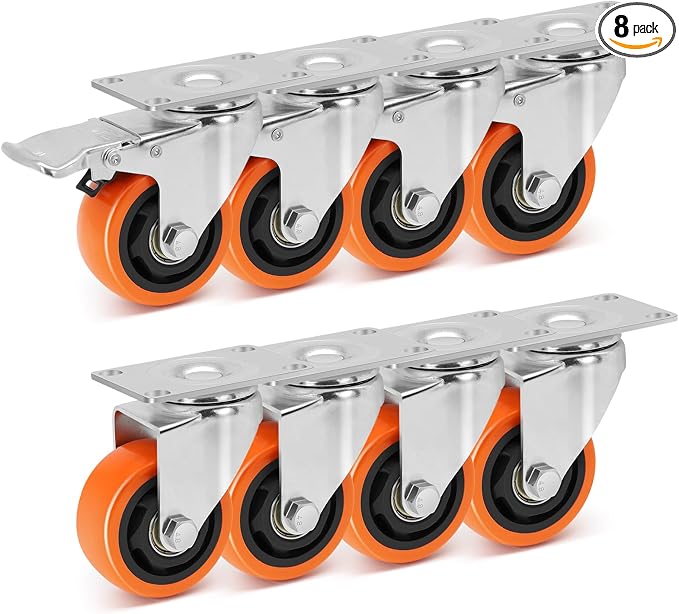 WBD WEIBIDA 3 Inch Swivel Caster Wheels by WBDWEIBIDA