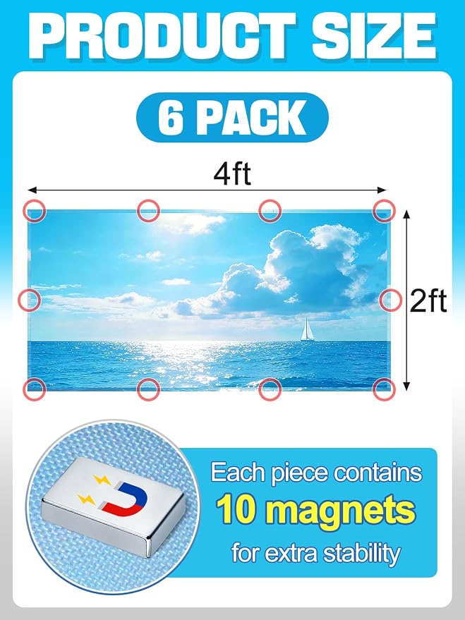 Fluorescent Light Covers with 10 Strong Magnets - Image 5