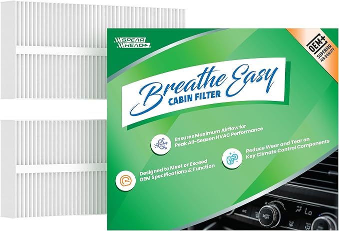 Spearhead OEM+ Particulate Breathe Easy Cabin Filter | Fits 2004-10 QX56 by SPEARHEAD