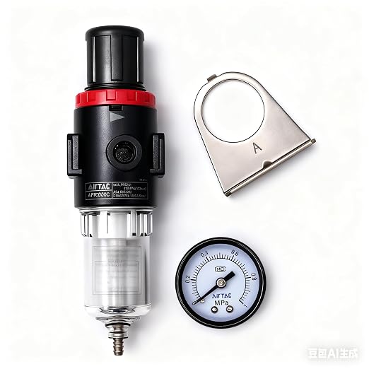 Compressed Air Low Pressure Filter Regulator Airtac AFR2000-C 1/4'' NPT 0-60 - Image 8