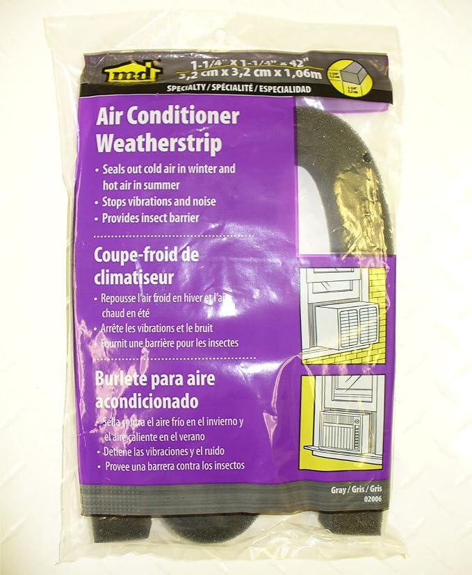 M-D Building Products 02006 1-1/4 in. X 42 in. Gray Air Conditioner Weatherseal - Image 8