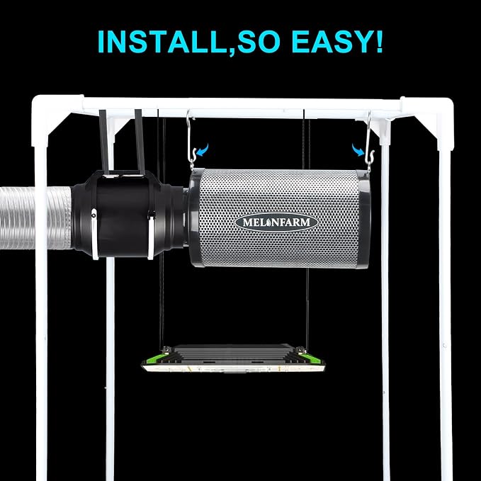 MELONFARM 4 Inch Air Carbon Filter Smelliness Control - Image 8