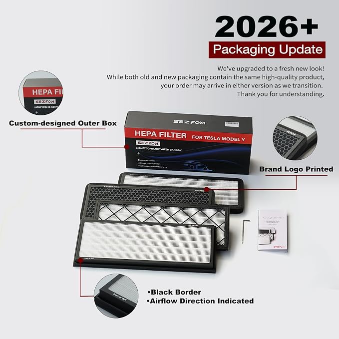 Front Trunk Hepa Filters Kit for Tesla Model Y - Image 7