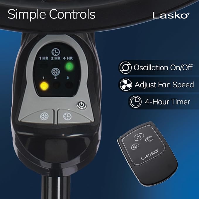 Lasko Oscillating Cyclone Pedestal Fan - Image 5