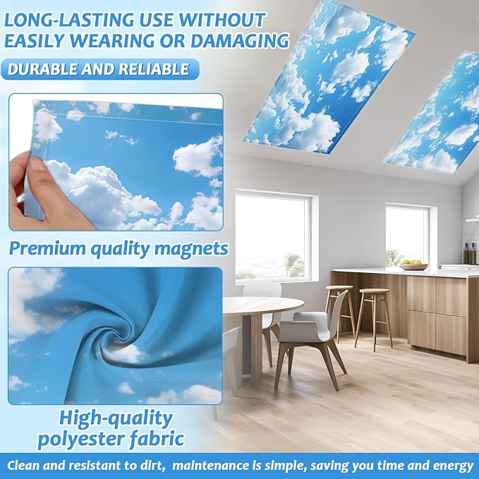 6 Pcs Fluorescent Light Covers - Image 3