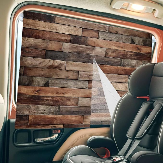 Western Barn Door Magnetic Double Layer Car Window Shades, Side Window Curtains - Image 8