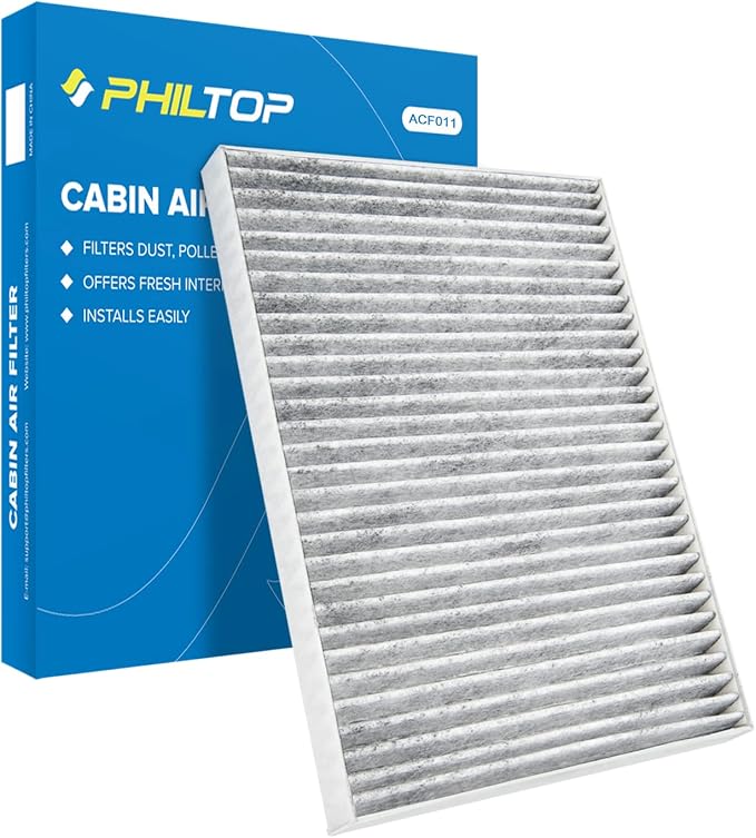 PHILTOP HEPA Cabin Air Filter w/Activated Carbon, Compatible by PHILTOP