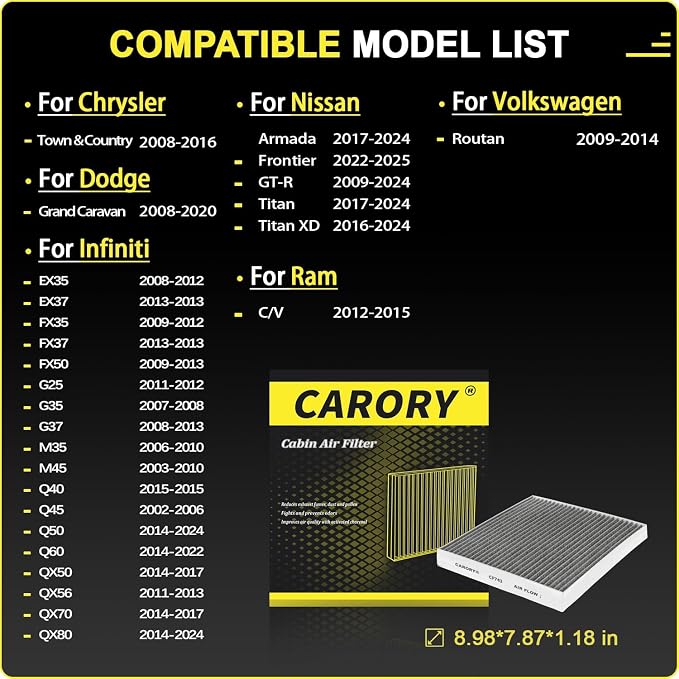 Cabin Air Filter w/Activated Carbon - Image 3