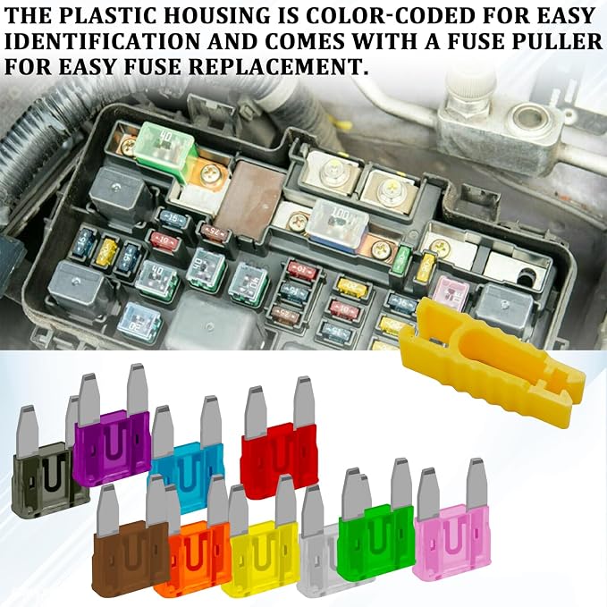 120PCS Mini Fuses Car Fuses Assortment Kit, Auto Blade Fuse Kit - Image 5