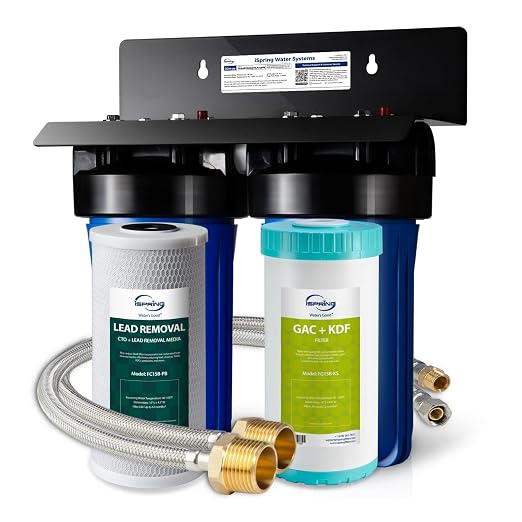 iSpring US21B-CPB 4-Layer High Capacity Under Sink Water Filter, Bad Taste & by iSpring