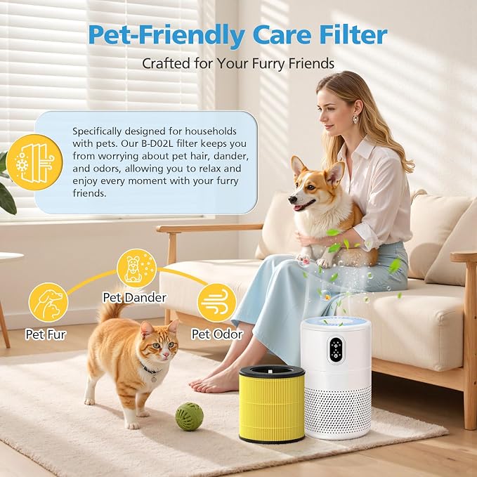 2 Pack M05 B-D02L Pet Care Replacement Filter, Compatible - Image 7