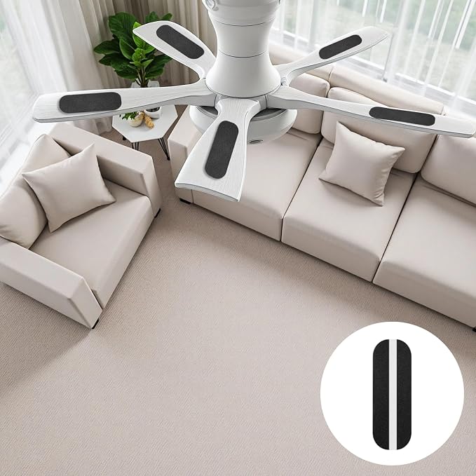 10 Pcs Ceiling Fan Pads for Blades, 9.8 x 3.5 x 0.4 in 25 x 9 x 1 cm Activated - Image 3