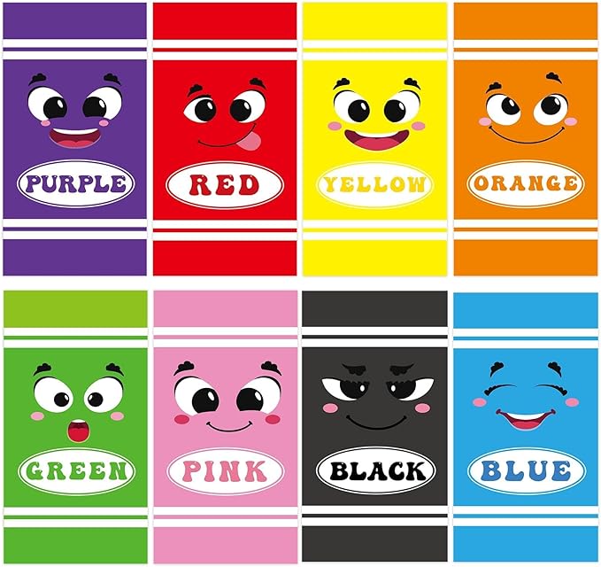 Wiooffen 8 Pcs Colorful Crayon Fluorescent Light Covers by Wiooffen