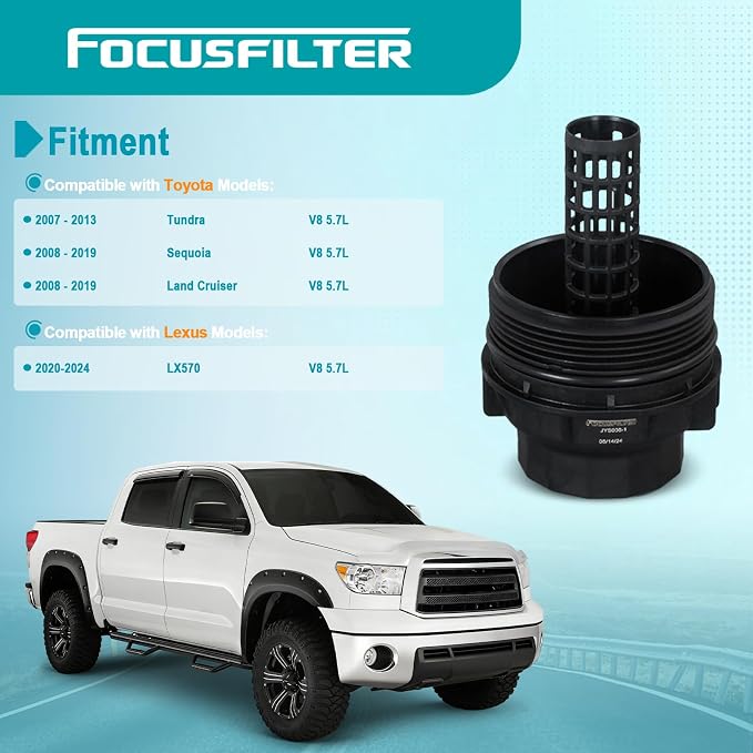 FOCUSFILTER 15620-0S010 OEM Grade Oil Filter Housing Cap, - Image 2