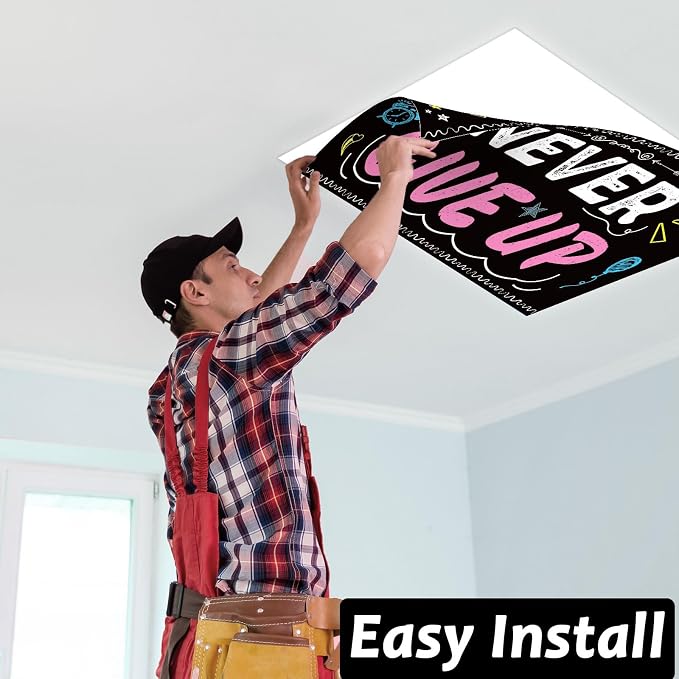 6Pcs Inspirational Fluorescent Light Covers - Image 6