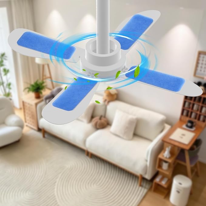 30 Pack Ceiling Fan Filters, Easy-Stick Universal Air Filter - Image 6