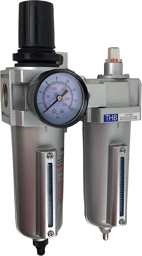 1/2" HEAVY DUTY COMBO PARTICULATE & COALESCING FILTER REGULATOR COMPRESSED AIR - Image 2