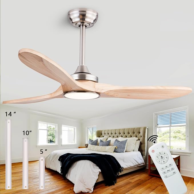 QUTWOB 42" Wood Ceiling Fans by QUTWOB