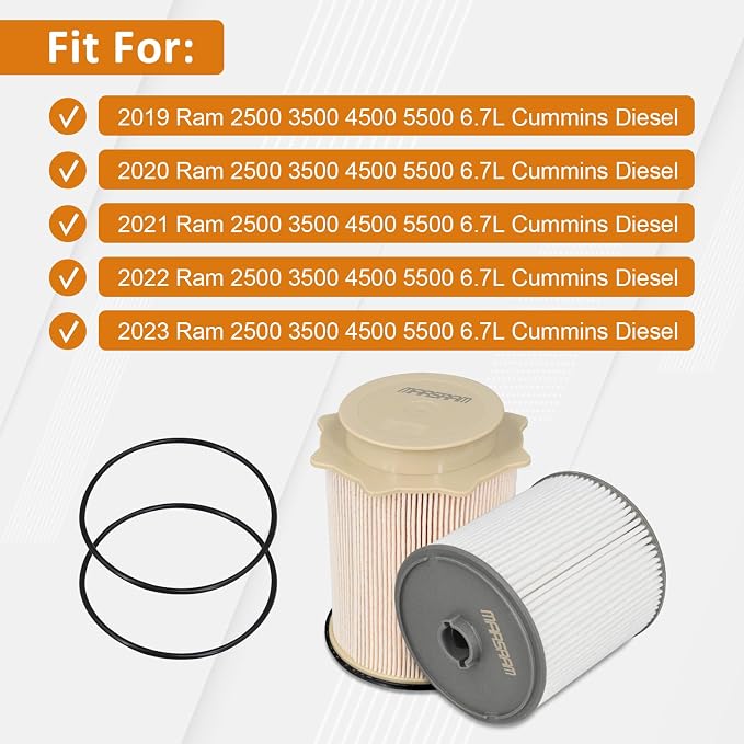 Marsram Fuel Filter for Ram 2500 3500 4500 5500 6.7 Cummins Diesel, Fuel - Image 2