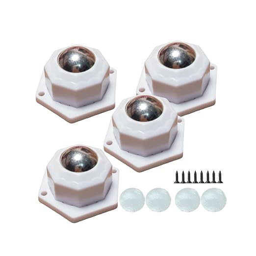 Metal Ball casters, Furniture Sliding 360 Degree Swivel Wheels, Load-Bearing by Unknown