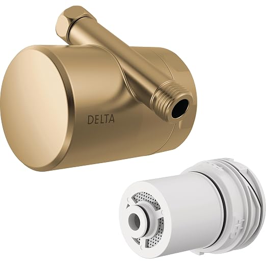 Delta Faucet Clarifi Standard Shower Filter Attachment Gold by DeltaFaucet