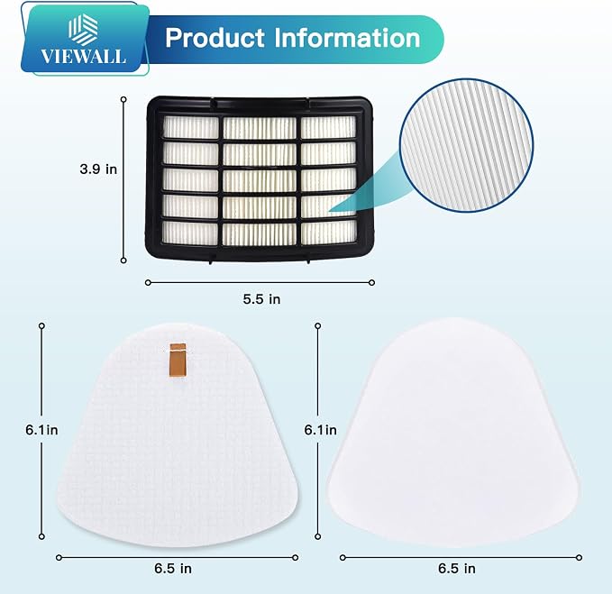 VIEWALL Replacement Filter for Shark NV360 NV352 NV356E ZU503AMZ CU500 CU520 - Image 4