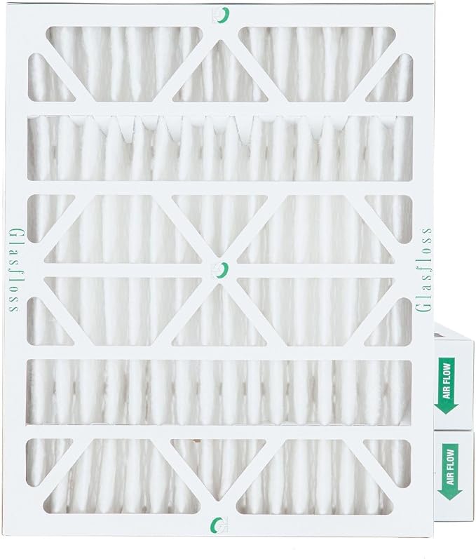 18x24x4 MERV 10 4" Inch Pleated Air Filters By Glasfloss. Box of 3. Actual by Glasfloss