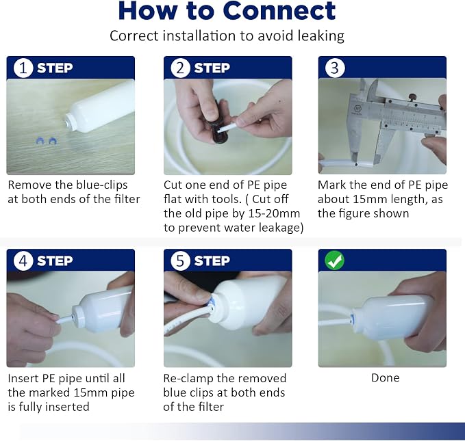 Membrane Solutions T33 Inline Water Filter, Post-Carbon Filter - Image 6