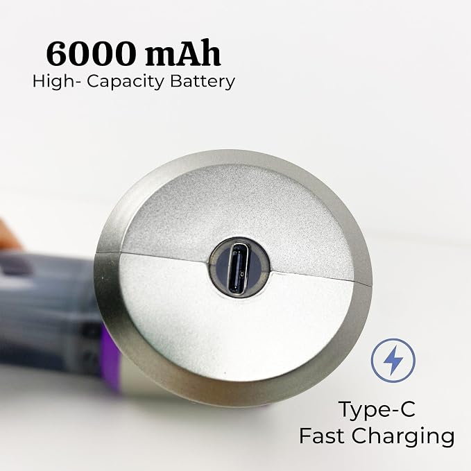 OMEO Vacuum & Air Duster 80, 000RPM Super Power Mini Car Vacuum Cleaner 4-in-1 - Image 4