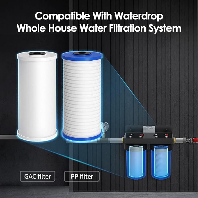 Waterdrop FXHTC AP810 10" x 4.5" Whole House Water Filter, Replacement - Image 2