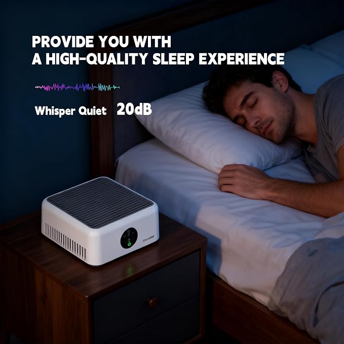 Home HEPA Air Purifier 3 Speed Control, 2/4/8H Timer, Filter Indicator - Image 7