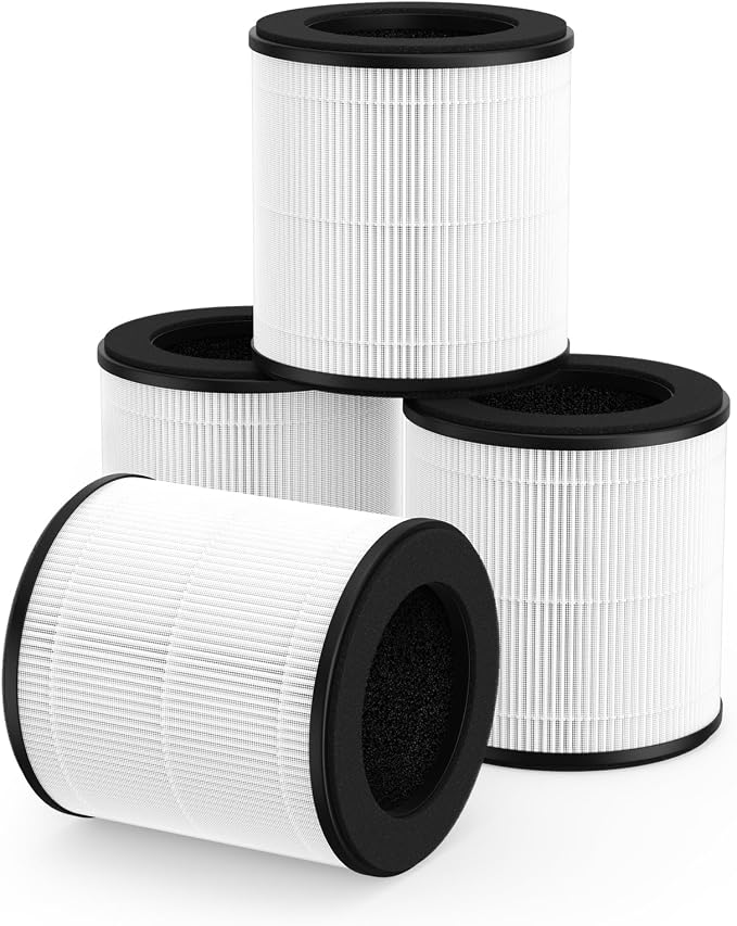 4-Pack B-D02L True HEPA Replacement Filter Compatible by FMDZFL